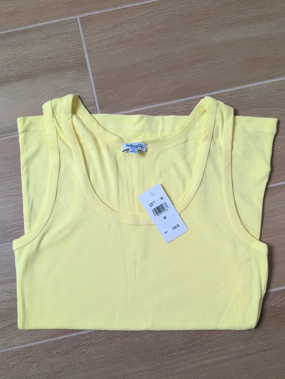 Splendid Soft Scoop-Neck Yellow Tank